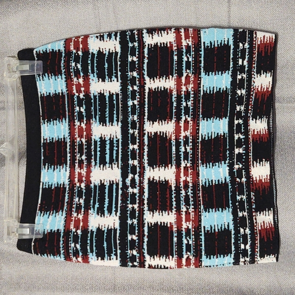RACHEL Rachel Roy Multi Colored Mini Pencil Skirt Sz XS - Picture 2 of 7